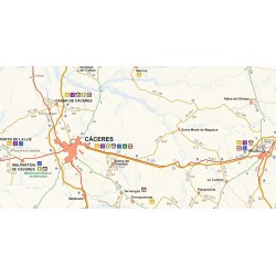 mapa carreteras de caceres semi-mudo